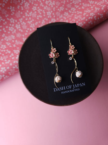 Sakura Blossom Earrings - Pink