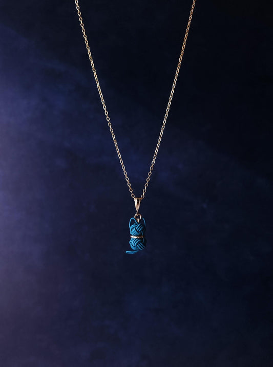 Cat Necklace - Teal Green