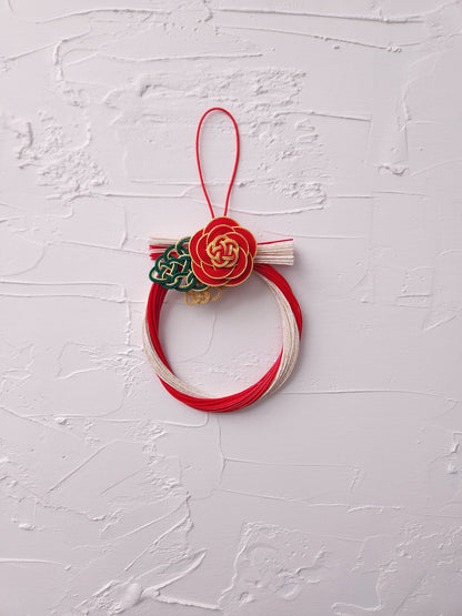 Japanese Shimenawa Wreath- Red & White