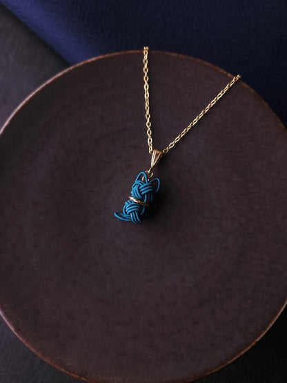 Cat Necklace - Teal Green