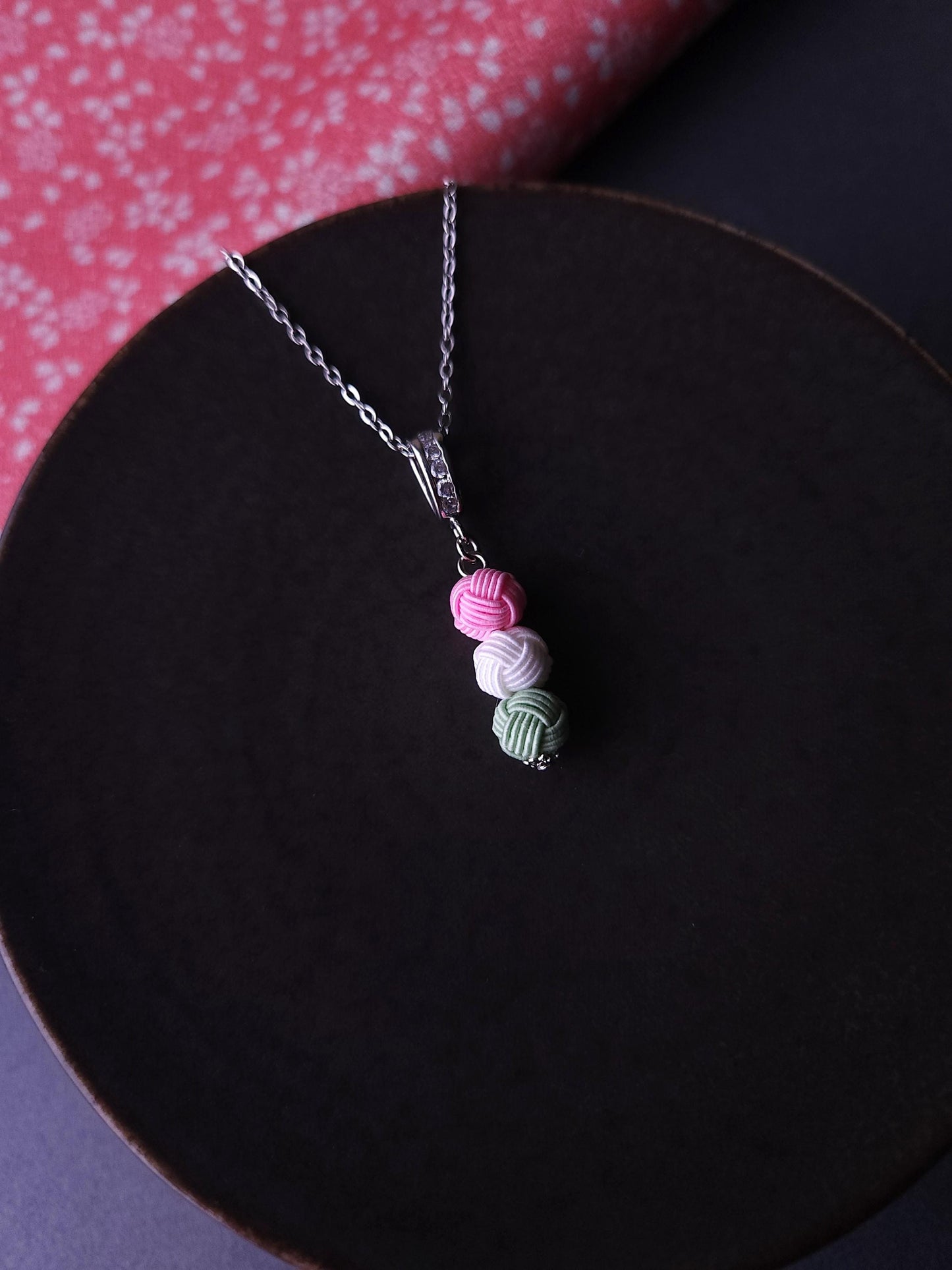 Hanami Dango Dumpling Necklace