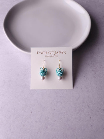 Cat Head Earrings - Seafoam Green