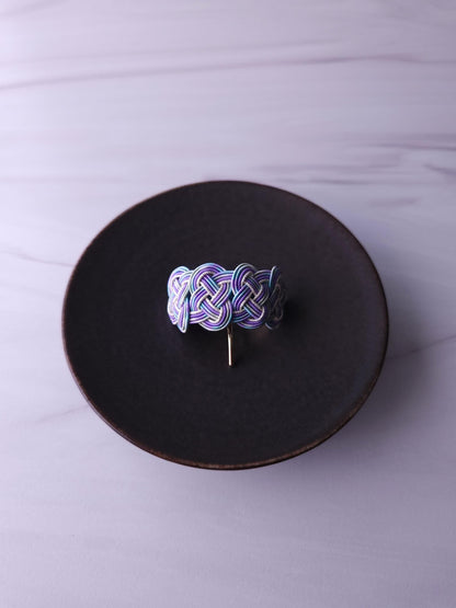 Ponytail Hook - Hydrangea Blue