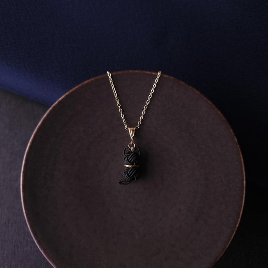 Cat Necklace  - Black