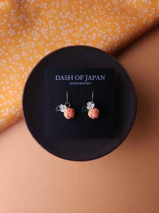 Fruits Earrings - Apricot Orange