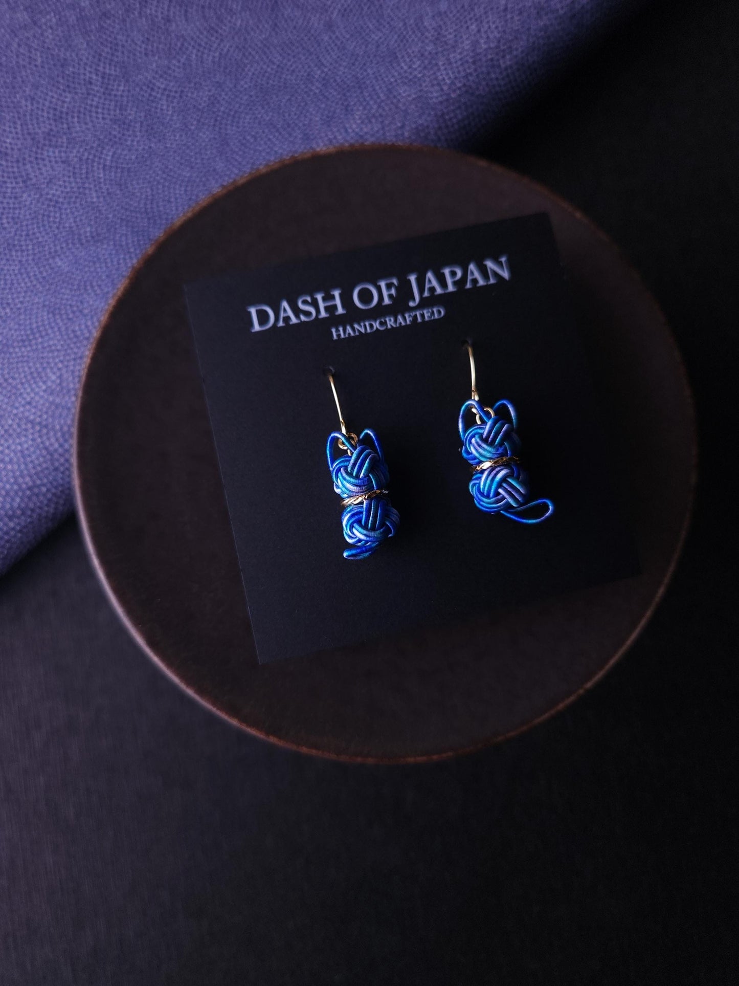 Cat Earrings - Blue Mix