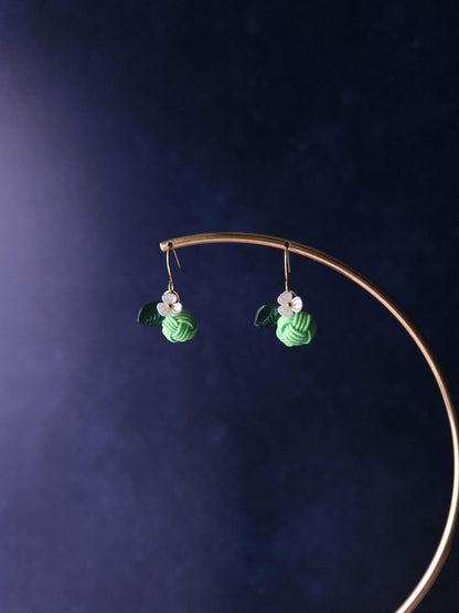 Fruit Earrings- Lime Green