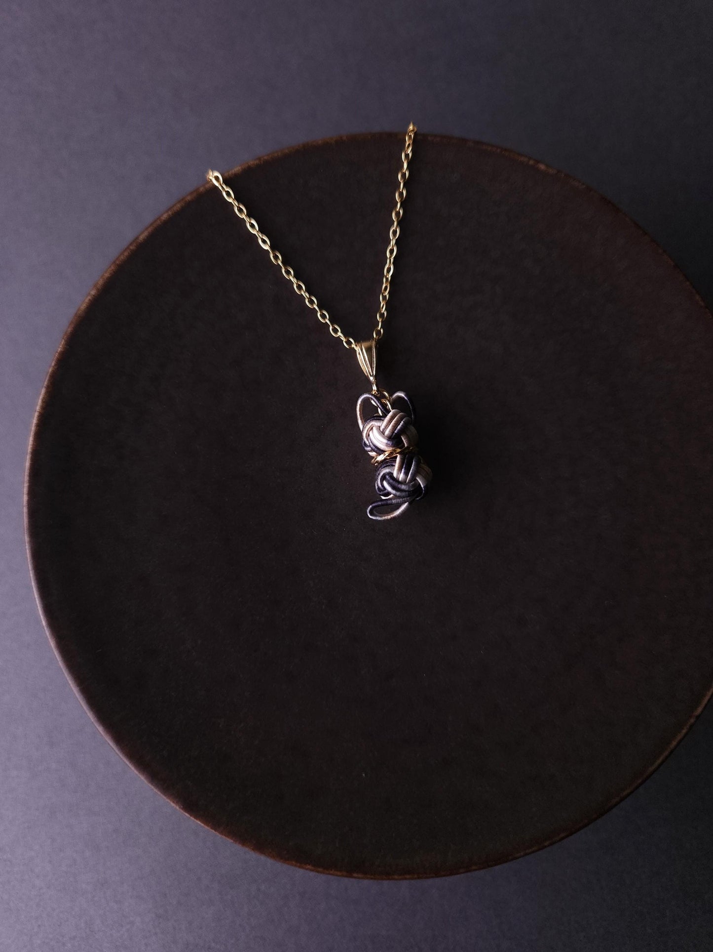Cat Necklace - Calico Tabby