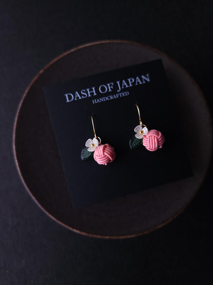 Fruits  Earrings - Peach Pink