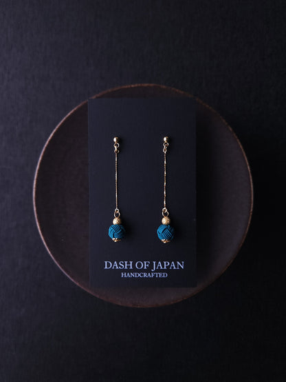 Long Drop Earrings- Teal