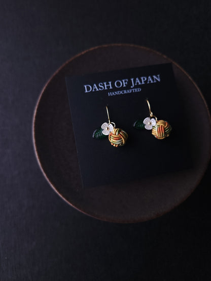 Fruits Earrings -Orange & Green Mix