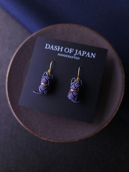 Cat Earrings - Blue Gray