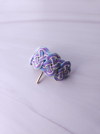 Ponytail Hook - Hydrangea Blue