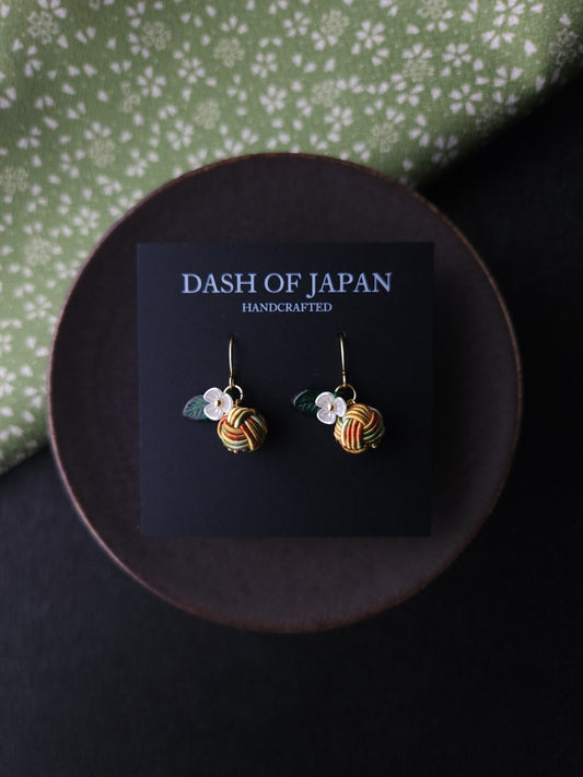 Fruits Earrings -Orange & Green Mix