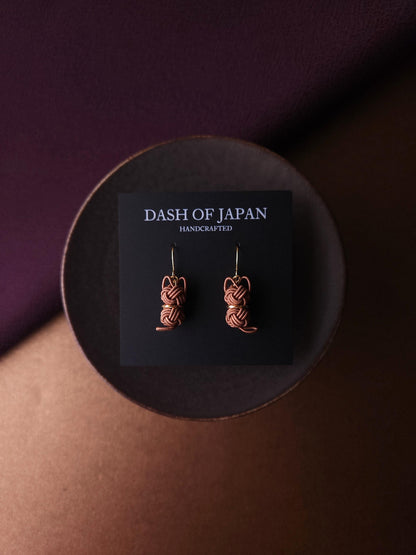 Cat Earrings  - Chocolate Brown