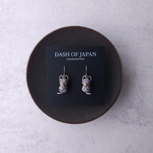 Cat  Earrings - Gray