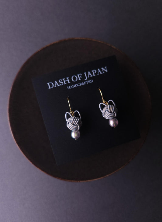 Cat Head Earrings - Gray