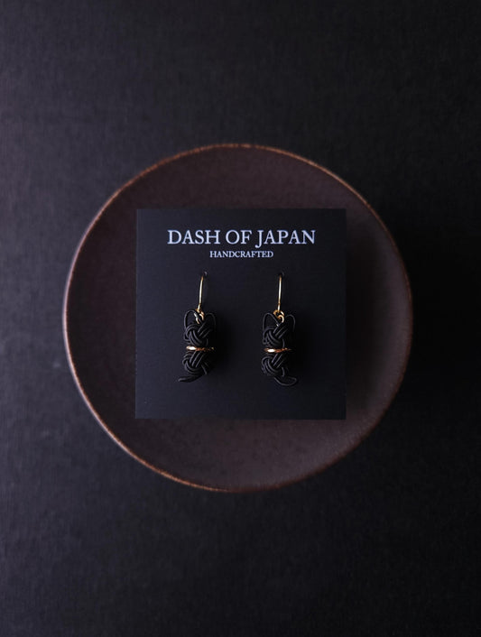 Cat Earrings -  Black