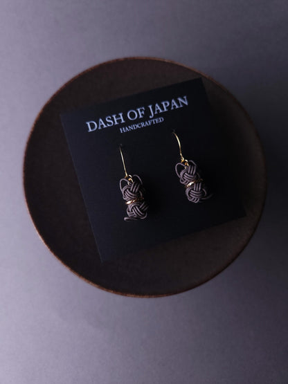 Cat Earrings  - Charcoal Gray
