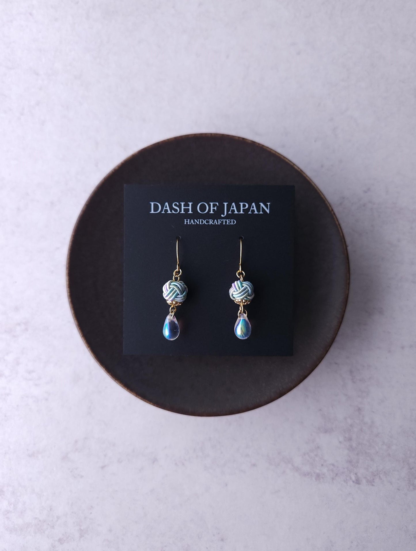 Simple Drop Earrings - Hydrangea Blue