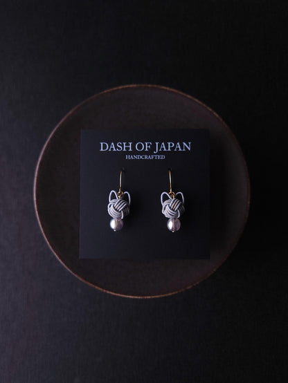 Cat Head Earrings - Gray
