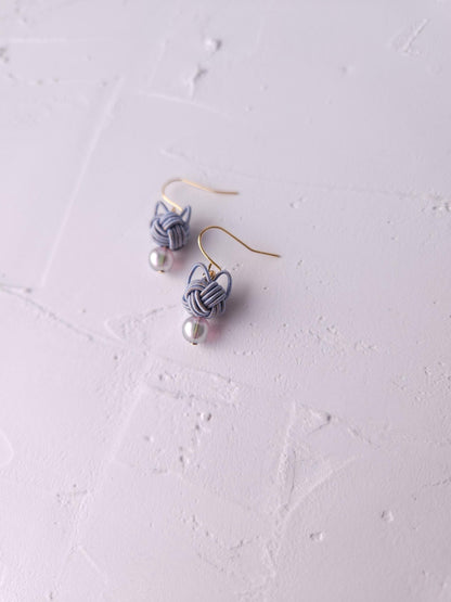 Cat Head Earrings - Gray