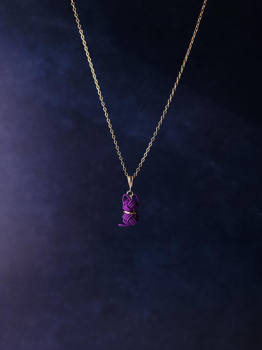Cat Necklace - Purple