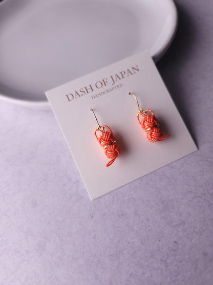 Cat Earrings - Shiny Orange