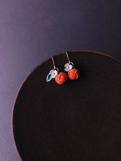 Fruit Earrings- Orange