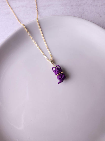 Cat Necklace - Purple