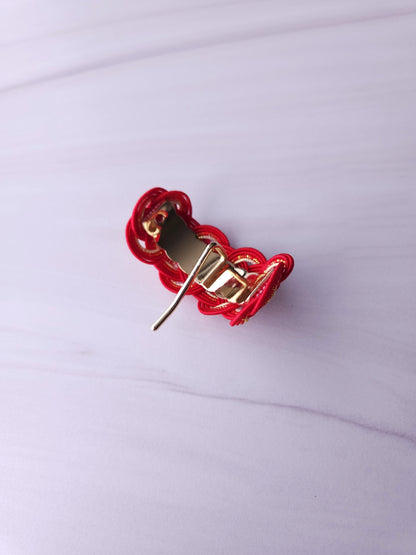 Ponytail Hook - Red