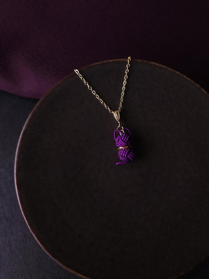 Cat Necklace - Purple