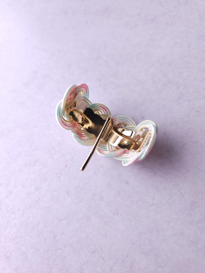 Ponytail Hooks  - Pastel Rainbow