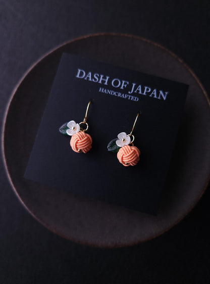 Fruits Earrings - Apricot Orange