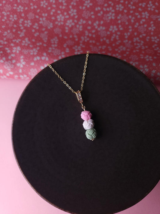 Hanami Dango Dumpling Necklace