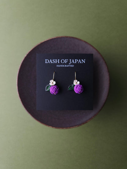 Fruits Earrings  - Plum