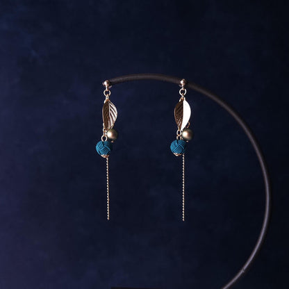 Flower Drop - Teal/ Dark Blue / Purple