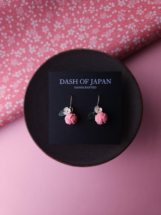 Fruits  Earrings - Peach Pink