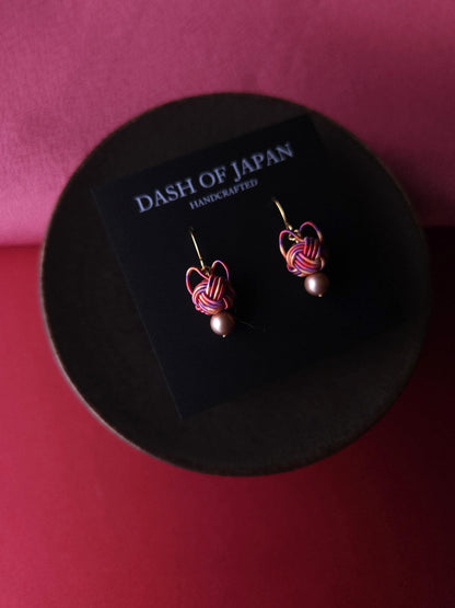 Cat Head Earrings - Pink Mix