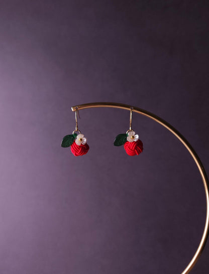 Fruits Earrings - Apple