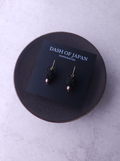 Cat Head Earrings - Black