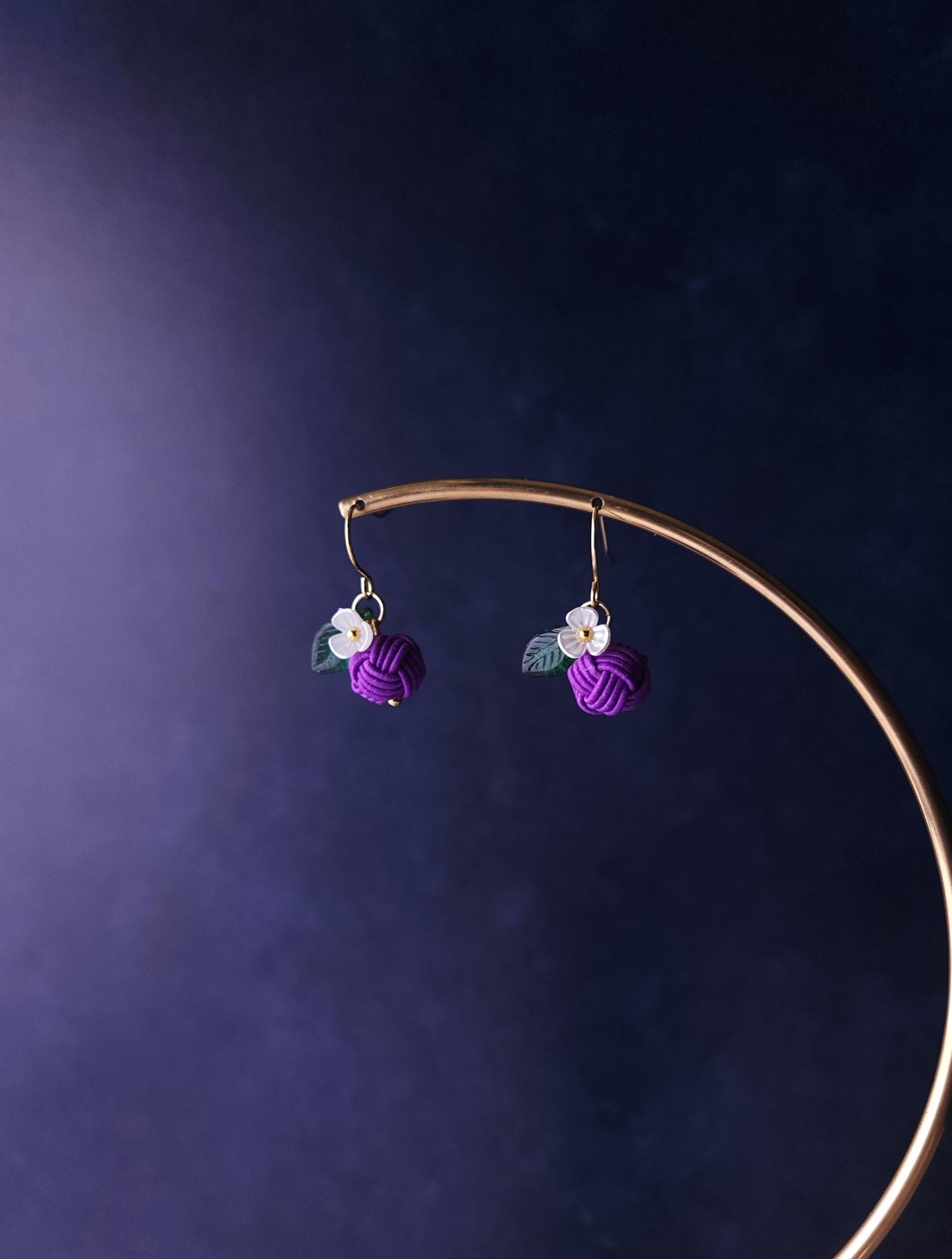 Fruits Earrings  - Plum