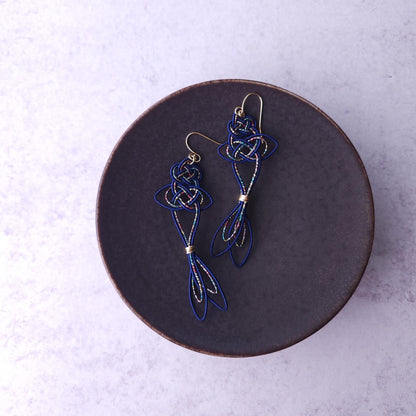 Koi Fish -  Dark Blue and Rainbow