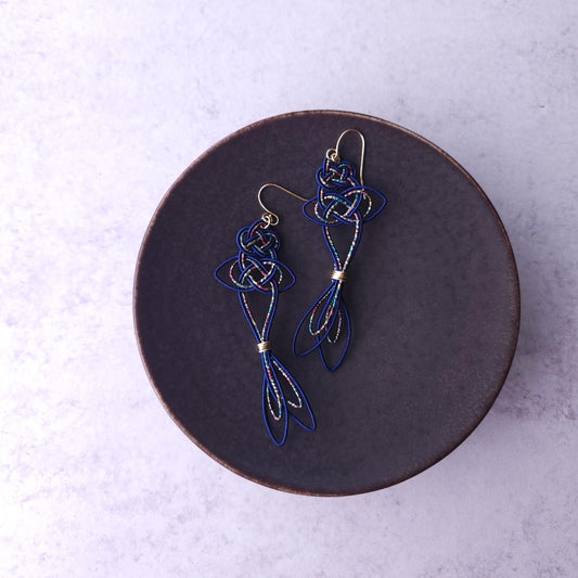 Koi Fish -  Dark Blue and Rainbow
