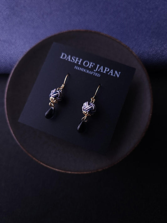 Simple Drop Earrings - Granite Marble