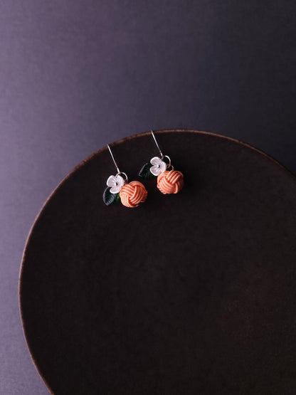 Fruits Earrings - Apricot Orange