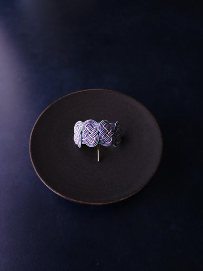 Ponytail Hook - Hydrangea Blue