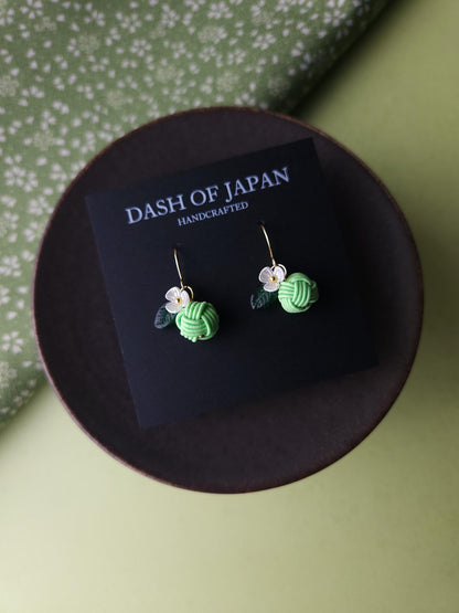 Fruit Earrings- Lime Green