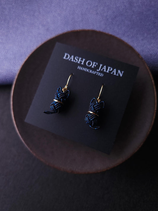 Cat Earrings  - Black and Blue