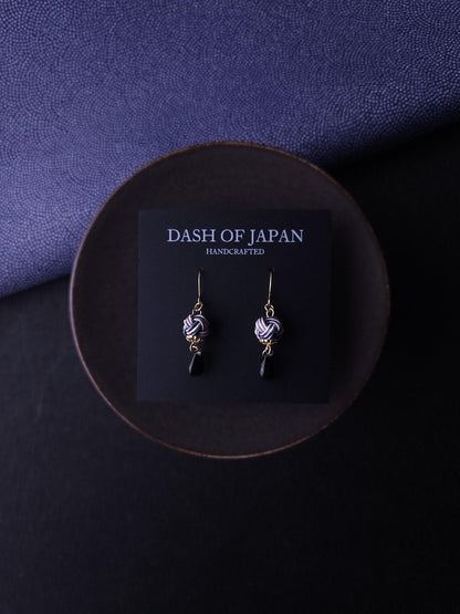 Simple Drop Earrings - Granite Marble